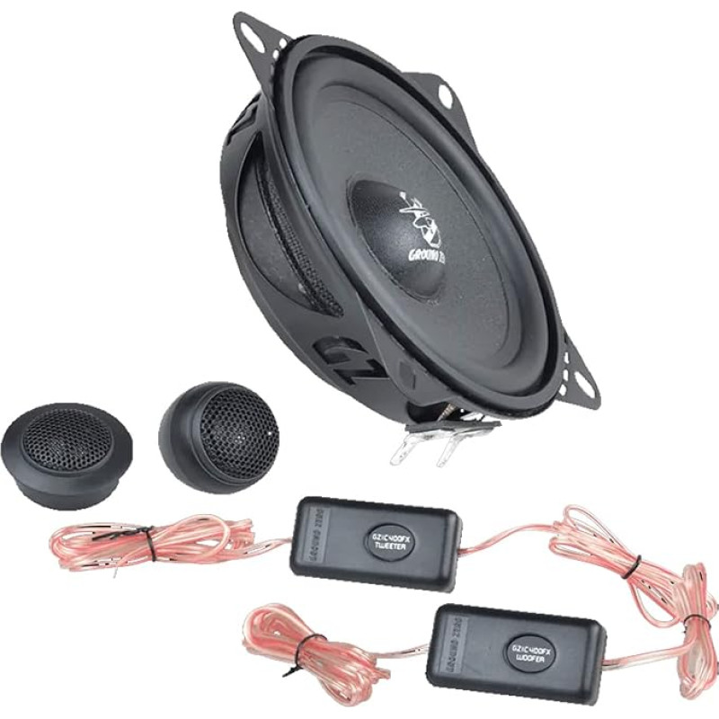 Ground Zero Audio | GZIC 400FX | 10 cm 2 krypčių plokščia kompo sistema