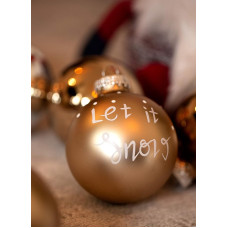 Krebs & Sohn Glass Baubles, Hanging Christmas Tree Decoration, Christmas Tree Baubles Assortment, Brown Silver, Set of 12