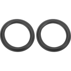 sourcing map 2 Stück 20,3 cm Gummi-Lautsprecherkanten-Surround-Ringe 195 x 139 mm (IDxOD) perforierte Subwoofer-Ringe Ersatzteile für Lautsprecherreparatur oder Heimwerken, Schwarz