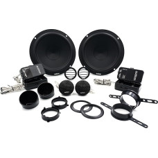 Audison APK 165P - 2 Way Car Audio System with AP 6.5P 165mm Woofer, AP 1P 25mm Tweeter and Passive Crossover, Dynamic Playback and 345W Peak Power