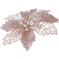 Stobok 12 pieces glitter Christmas star artificial Christmas star artificial flower Christmas tree decoration ornaments (golden)