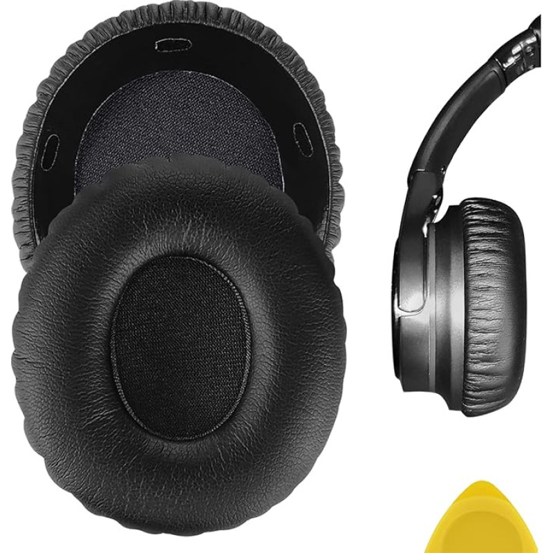 SONY MDR-10RC ausinių pakaitinis ausies pagalvėlė / ausies pagalvėlė / ausies kaušelis / ausies dangtelis / ausų pagalvėlių remonto dalys (juoda)