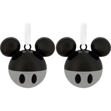 Hallmark Mickey Mouse Ohren Premium Metall Ornament Disney Baumschmuck Disney Hängende Ornament Weihnachten Geschenke für Weihnachten (Packung mit 2)