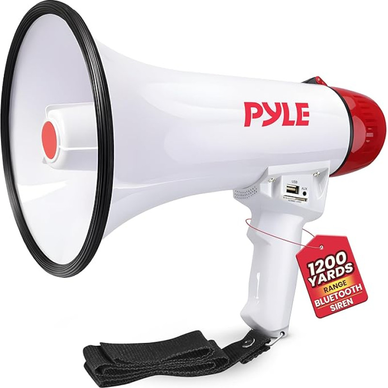 Pyle PMP42BT Bluetooth 40 W Outdoor Megaphone Bullhorn Speaker with AUX/USB/SD