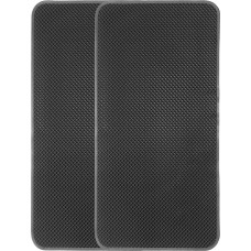 sourcing map 2 Pack Car Dashboard Non-Slip Mat, 10.6 x 6 colių, universalus lipnus kilimėlis, tinklelio modelis, plaunamas, daugkartinio naudojimo, automobilinis neslystantis kilimėlis mobiliajam telefonui, raktams, akiniams nuo saulės,