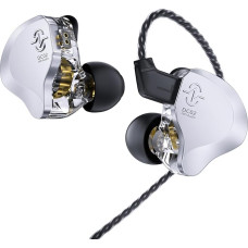 keephifi CCZ DC02 IEM ausinės, skirtos aiškiam garsui, 1BA+1DD IEM su 2 kontaktų nuimamu kabeliu, 