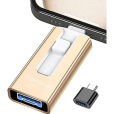 GNASEET USB atmintinė 256 GB telefonui, 4 in 1 USB atmintinė telefonui / planšetiniam kompiuteriui / 