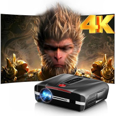 4K namų kino projektorius, 2300 ANSI liumenų dienos šviesos projektorius su TOF automatinio fokusavimo funkcija, HDMI ARC, DSP garsas, MEMC, LAN, NFC, LED išmanusis projektorius su 