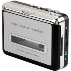 USB Audio Cassette Tape Converter to MP3 CD Player PC (Silver)