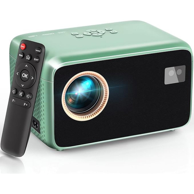Mini projektorius 4K palaikymas 【Automatinis fokusavimas/trapezoidinė korekcija 6D/4P】WiFi6 
