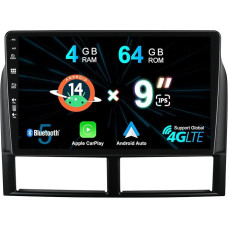 9 colių [4G+64G] Android 14 automobilinis radijas Jeep Grand Cherokee II WJ 1998-2005 - Galinio vaizdo kamera ir mikrofonas - Palaiko GPS/DAB/Steering Wheel Control/WiFi/BT 5.0/Carplay/4G/360 kamera
