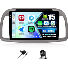 SIXTOP 4G+128G Android Autoradio für Nissan Micra K12 2002-2009 mit Wireless CarPlay Android Auto Mirror Link Autoradio Mit Bildschirm 9