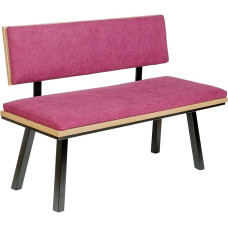 Bench, Corner Bench or Kitchen Bench with Backrest 125 x 89 x 48 cm, with Padding for High Seating Comfort, Ideal as a Bench in the Dining Room, Easy Assembly, Elegant Oak Premium Decor