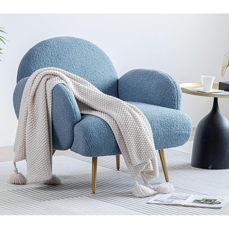 Fotelis, modernus poilsio krėslas, vienvietė poilsio sofa, jaukus 
