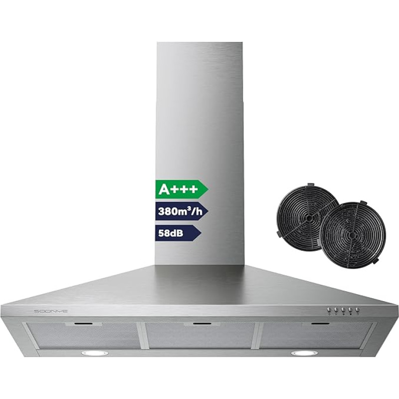 SEU01G9038 A+++ klasės gartraukis 90 cm 380 m³/h