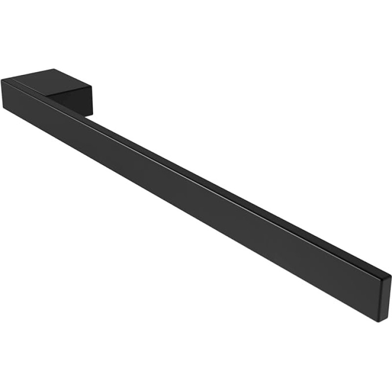 kalb Jörn rankšluosčių džiovintuvas praustuvui, juodas, aliuminis, ilgis: 400 mm, aukštis: 25 mm, gylis: 50 mm