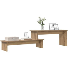 vidaXL Artisan Oak TV Cabinet 180 x 30 x 43 cm Rustic Look Practical Construction Durable Assembly with Screwdriver Required for Indoor Brand Storage Modern Shelves