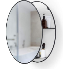 Umbra Cirko Mirror with Shelf, Bathroom Mirror, Mirror Cabinet, Makeup Mirror, Wall Mirror and Hallway Mirror, Black