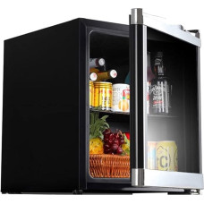 Getränke-Eisbar, Kleiner Haushaltskühlschrank für den Schreibtisch, Kleiner Weinkühlschrank mit Glastür, unabhängiger 42-Liter-Weinkeller