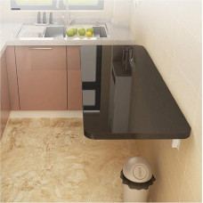 An der Wand montierter Klapptisch zum Essen und Arbeiten. Platzsparender, klappbarer Schreibtisch mit 4 Farboptionen