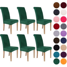 Colorxy Spandex audinys Stretch Valgomojo kėdė Slipcovers Namų dekoro rinkinys 4