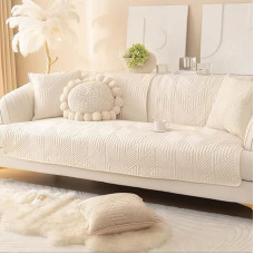 Sofa mesti antklodė, sofa mesti, žiemos pliušinis sofos apsauginis dangtelis, storas 1/2/3/4-Seater sofos dangtelis, minkštas neslystantis sofos dangtelis audinio sofos / odos sofos
