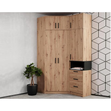 Möbelset Grant Set 12A Eckschrank Ragal Kleiderschrank Schlafzimmer Jugendzimmer Flur Wohnzimmer