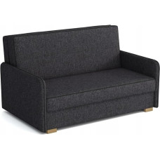 IVA sofa lova su lovos dėže, 138 cm pločio, 3 dalių sofa su miego funkcija, išskleidžiama sofa lova vaikų ar svečių kambariui, maža sofa, pilkos spalvos
