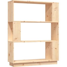 Knygų spinta / kambarių pertvara 80 x 25 x 101 cm Pušies masyvo mediena