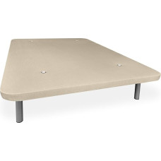 amuéblate online - Sustiprintas 3D apmušalų pagrindas su 5 skersiniais ir 6 metalinėmis kojelėmis su sriegiu 27cm 135x190 Beige