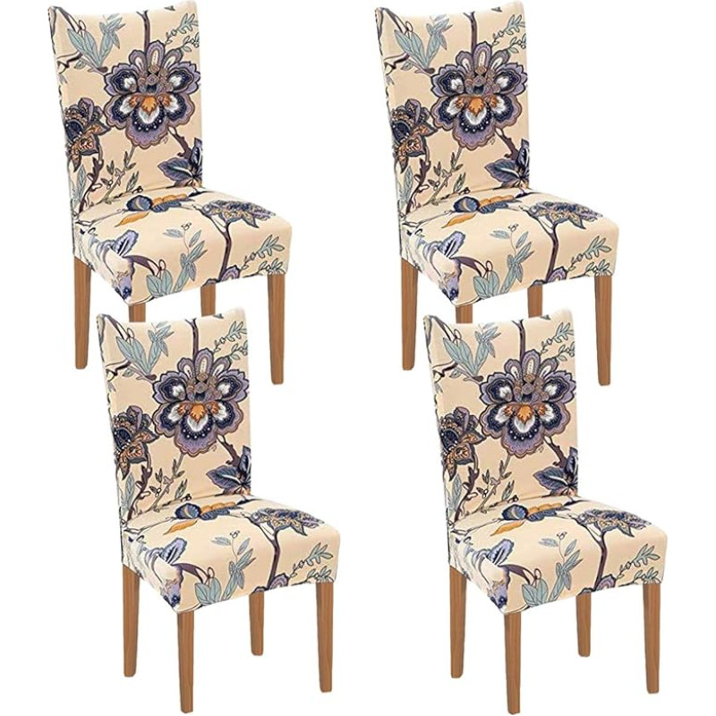 Dining Room Chair Covers Removable Elastic Slipcovers Spandex Seat Covers Banquet Chair Seat Cover for Hotel and Wedding Ceremonies in the Kitchen