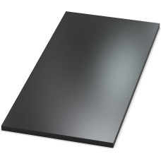 AUPROTEC stalviršis 25 mm Signal Black 60 x 60 cm I Medžio drožlių plokštė su 2 mm ABS briauna ir PU klijais I Melamino derva dengtas stalviršis I Tvirtas ir atsparus vandeniui