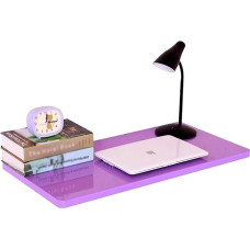 Violetinės spalvos sieninis sulankstomas stalas mažoms erdvėms, 40 x 120 cm, erdvę taupantis sieninis stalas