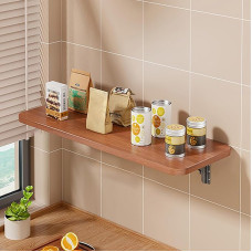 Klappbarer Wandtisch, platzsparend, faltbar, Wandmontage, für kleine Räume, Zuhause, Büro, Waschküche, Küche, Weiß, 40 x 20 cm