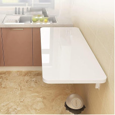 Generisch Klapptisch Platzsparender, an der Wand montierter Klapptisch mit Klappblatt und schwebendem Design, perfekt für kleine Räume, Home Office, Arbeitszimmer, Küche und multifunktionale Nutzung
