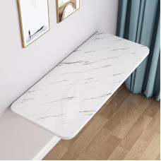 Generisch Klapptisch Kompakter Klapptisch zur Wandmontage, platzsparende, Faltbare Werkbank für Home Office, Bar, PC, Laptop, modernes weißes Design, 00 x 40 cm