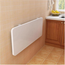 Zusammenklappbarer Wandtisch für kleine Räume, zusammenklappbarer Werkbank, Schreibtisch, Esszimmer, Küche, Wohnzimmer, Arbeitszimmer, Schlafzimmer, Garage, Balkon, Waschküche, Büro, zusammenklappbar,