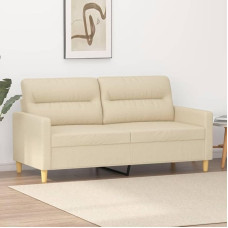 Dvivietė sofa Dvigulė sofa Sofa Lounge Sofa Relax Sofa Minkšta sofa Svečių sofa Loveseat Sofa svetainei Miegamasis Svečių kambarys Kreminis 140 cm audinys