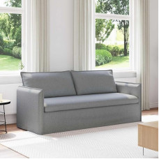 Šiuolaikinė sofa Ergonomiškas dizainas Patogi sėdimoji pagalvė Svetainės sofa Velvet šviesiai pilka 180 cm