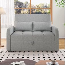 Daugiafunkcinė sofa lova, sulankstoma lova, reguliuojama nugaros dalis, sofa, idealiai tinka mažiems butams ir studentų bendrabučiams, pilka