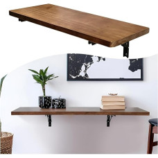 Schwebender wandmontierter Klapptisch für kleine Räume, platzsparend, wandmontierter Schreibtisch für Zuhause/Büro/K & Esszimmer, wandmontierter Esstisch (100 x 30 cm)