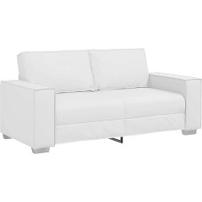 2 vietų sofa, balta, 180 x 80 x 84 cm, audinys su metaliniu faneros rėmu, modernus dizainas, kvėpuojantis audinys, tvirta ir patvari, tinka svetainei, miegamajam ar mažiems kambariams