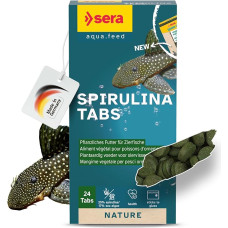 Spirulina Tabs 24 tabs, augalinis maistas, be dažiklių ir konservantų, su 24 % spirulinos, prilimpa prie disko