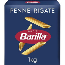Barilla Pasta Classic Penne Rigate n.73 Pagaminta iš aukštos kokybės kietųjų kviečių, visada al Dente, 1 x 1 kg