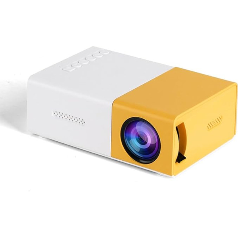 Tragbarer Mini-Projektor, Full HD, 1080p, Heimkino, mit Multi-Konnektivität, HDMI/USB/SD/Telefone, kompakt, ultraportabel, für Filme/Videospiele