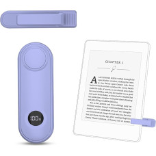 RF Remote Page Turner for Kindle Paperwhite Scribe Oasis Accessories Remote Clicker for iPhone Tablets Reading Camera Video Recording Remote Shutter Release Purple