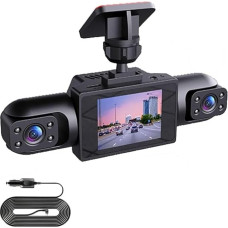 360° Full View Car Dash Cam, 4K UHD Front and 1080P Side Rear Camera, with Motion Detection, Support Cycle Recording, Intelligent Parking Surveillance Camera, 170 Degree Wide Angle Dash Cam (Three