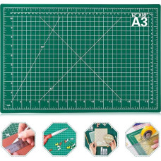 anezus Self Healing Sewing Mat, 12 Inch x 18 Inch Rotary Cutting Mat, Double Sided 5-Ply Craft Cutting Board for Sewing Crafts, Hobby Fabric, Precision Scrapbooking Project