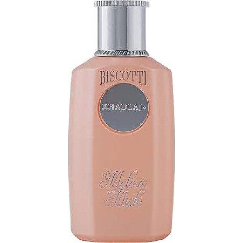 Melon Misk 100ml - Biscotti Collection by Khadlaj - Extrait de Parfum for Women, Soft Melon, Coconut, Sugar Vanilla Fragrance