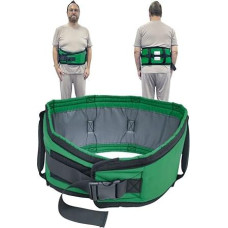 Transfer Belt Gear Belt for Seniors, Transfer Belt with Padded Handles, Transfer Boom Belt for Elderly People When Moving or Transferring (Green, Large Size)